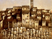 Puzzle (olio su tavola cm.100x45)