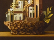 Paesaggio italiano (olio su tavola cm.80x70)