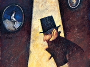 La stanza di Achab (tecnica mista su carta, 70x50 cm)