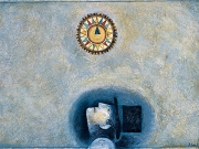 Le ricerche (tecnica mista su carta, 50x70 cm)